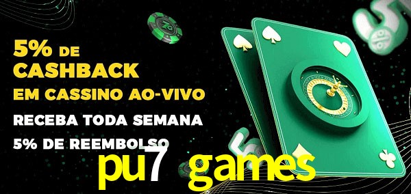 Promoções do cassino ao Vivo pu7 games
